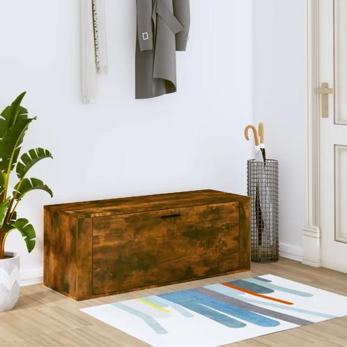 vidaXL Schoenenkast wandgemonteerd 100x35x38 cm bewerkt hout, Huis en Inrichting, Kasten | Schoenenkasten, Nieuw, Verzenden