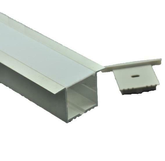 LED Profiel 1 meter - 35mm inbouw XL, Doe-het-zelf en Bouw, Metalen, Verzenden