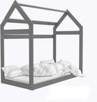 Houten bed - Huisbed - Huis bed - kinderbed - 160x80 - Grijs