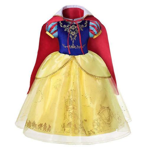Prinsessenjurk - Sneeuwwitje jurk (4 delig) - Kleedje, Kinderen en Baby's, Carnavalskleding en Verkleedspullen, Verzenden
