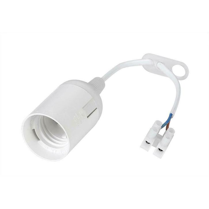 E27 Verhuisfitting Wit 20cm | Snel &amp; Gemakkelijk, Huis en Inrichting, Lampen | Overige, Nieuw, Verzenden