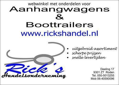 Boottrailer onderdelen nodig?, Watersport en Boten, Accessoires en Onderhoud, Nieuw, Ophalen of Verzenden