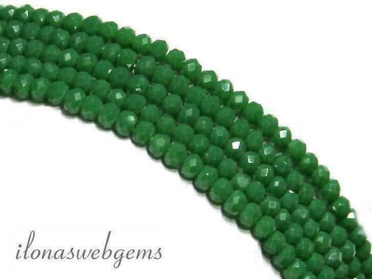 Swarovski style kristal kralen ca. 3x2mm, Hobby en Vrije tijd, Kralen en Sieraden maken, Kraal, Nieuw, Verzenden