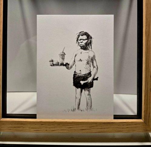 Banksy (1974) - BANKSY - More Seating Upstairs - Postcard -, Antiek en Kunst, Kunst | Schilderijen | Modern