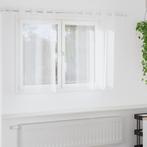 vidaXL Voile Gordijn met gordijnen 2 pcs Wit 140 x 140 cm, Verzenden, Nieuw