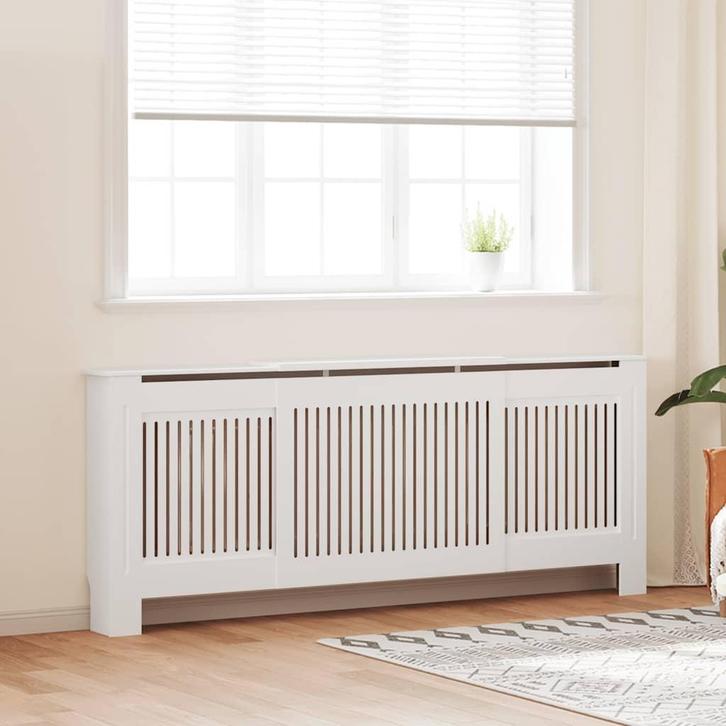 vidaXL Radiatorombouw 205 cm MDF wit, Doe-het-zelf en Bouw, Verwarming en Radiatoren, Nieuw, Verzenden