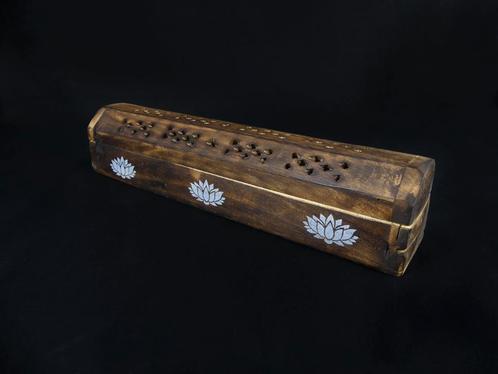 Wierook Brander - Wierookhouder - Kistje Bruin - Bloem, Huis en Inrichting, Woonaccessoires | Overige, Nieuw, Ophalen of Verzenden