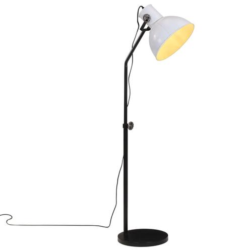 vidaXL Vloerlamp 25 W E27 30x30x90-150 cm wit, Maison & Meubles, Lampes | Autre, Envoi