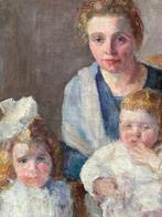 Attribué à Germaine Leconte (1889-1966) - La mère heureuse, Antiek en Kunst, Kunst | Schilderijen | Klassiek