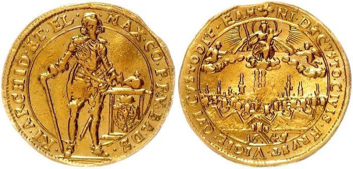 Bavaria Dukat 1645 Auf die Neubefestigung der Stadt München., Postzegels en Munten, Munten | Europa | Niet-Euromunten