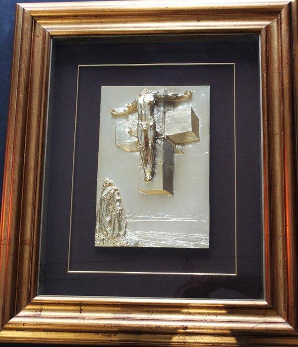 Salvador Dali (1904-1989) - Reliëf, Corpus Hypercubus -, Antiek en Kunst, Antiek | Overige Antiek