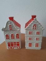 Koektrommel (2) - Trap & Klokgevel huizen - Keramiek -