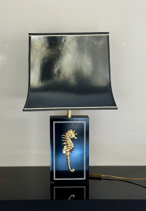 Massive - Massive - Lamp - Vintage black-golden seahorse, Antiek en Kunst, Antiek | Verlichting