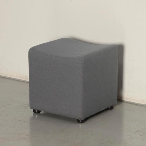 Johanson design poef, antraciet, 43 x 42 x 42, Huis en Inrichting, Stoelen, Gebruikt, Ophalen of Verzenden