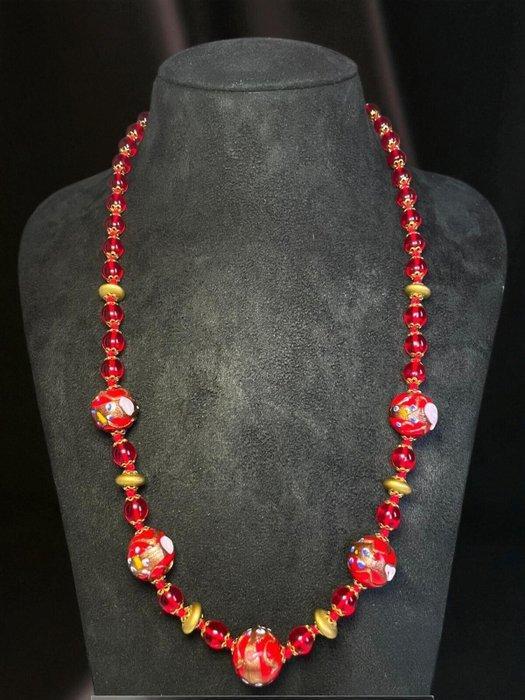 vetro di Murano - Halsketting - Murano-glas ketting, Antiek en Kunst, Antiek | Glaswerk en Kristal