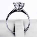 Zonder minimumprijs - Verlovingsring - 14 karaat Witgoud -