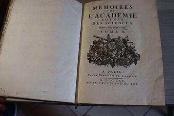 Collectif - Memoires de lAcademie Royale des Sciences, Tome
