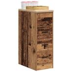 vidaXL Garagekast 30x51x85 cm massief grenenhout oud hout, Verzenden