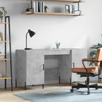 vidaXL Bureau 140x50x75 cm bewerkt hout betongrijs, Huis en Inrichting, Bureaus, Verzenden, Nieuw