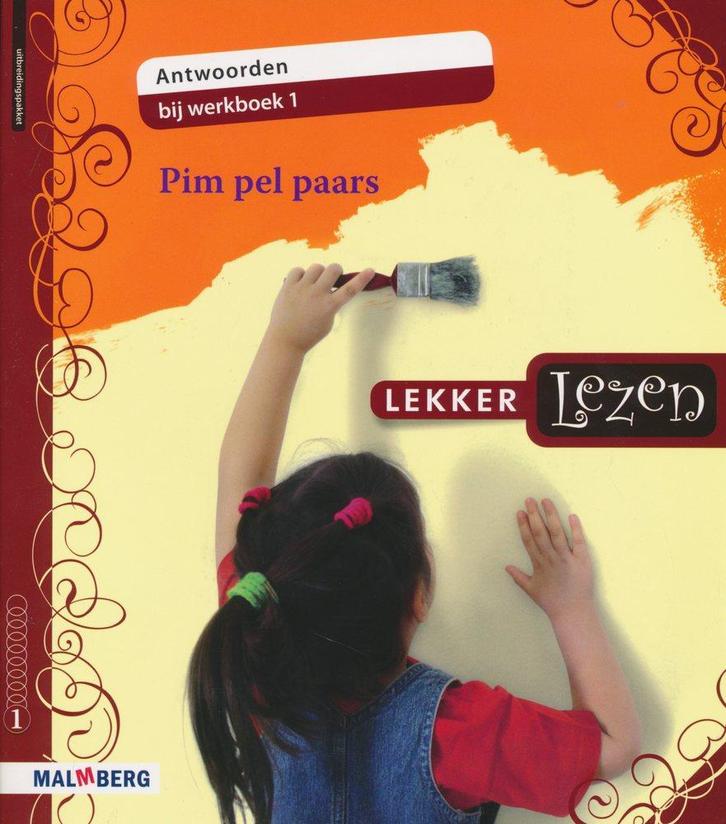 Lekker Lezen antwoorden werkboek 1 Pim pel paars, Livres, Livres scolaires, Envoi