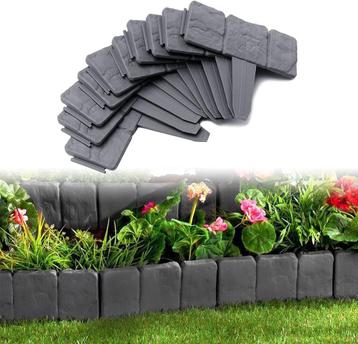 UISEBRT Kunststof gazonrand 10 m, kantopsluiting in steenloo beschikbaar voor biedingen