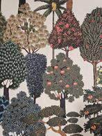 Meubelstof van katoen met exotisch bosprint – botanische