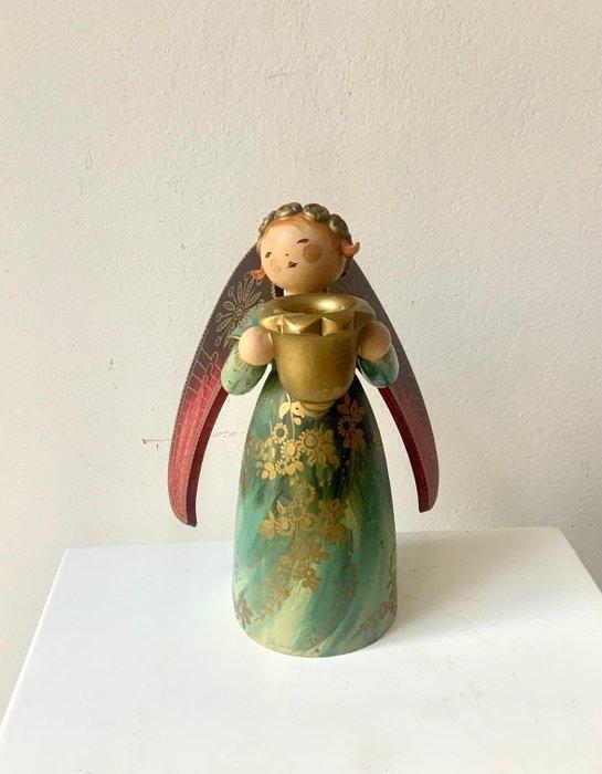 Kerstbeeldje Wendt & Kühn - Brokatengel - Hout - Großer, Diversen, Kerst