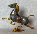 Vliegend paard 23 cm - Brons, Cloisonné - China - Eind 20e