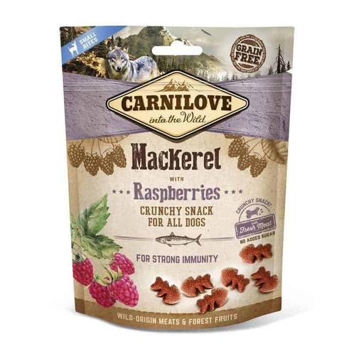 Carnilove crunchy snack mackerel with raspberries 200 g, Dieren en Toebehoren, Honden-accessoires, Nieuw