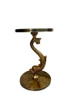 Tafel - Messing, Hout - Voorbereidingstafel, Antiek en Kunst