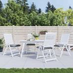 vidaXL Stoelkussens 4 st 40x40x7 cm oxford stof grijs, Huis en Inrichting, Woonaccessoires | Kussens, Verzenden, Nieuw