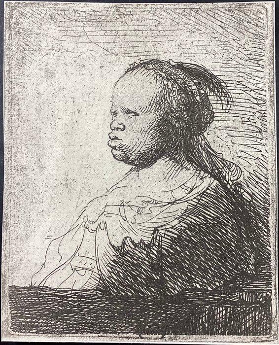 Rembrandt Harmensz van Rijn (1606-1669), after - La negra, Antiek en Kunst, Antiek | Overige Antiek