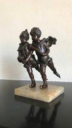 Une paire de patinage bronze - Bronze (patiné) - Milieu du, Antiquités & Art, Antiquités | Céramique & Poterie