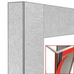 Deco vitrine 530Lt. Satijn staal - magnetisch, Koelen en Vriezen, Verzenden, Nieuw in verpakking