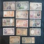 Spanje. - 14 Banknotes - various dates  (Zonder