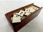 Jeu - Domino - Os avec bois débène, caisse en hêtre