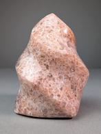 Roze kwartsiet vlam - Hoogte: 9.6 cm - Breedte: 7 cm- 575 g, Verzamelen