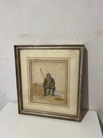 John Arthur Stutt (1818-1888) - Il Viandante - costume, Antiek en Kunst, Kunst | Schilderijen | Klassiek