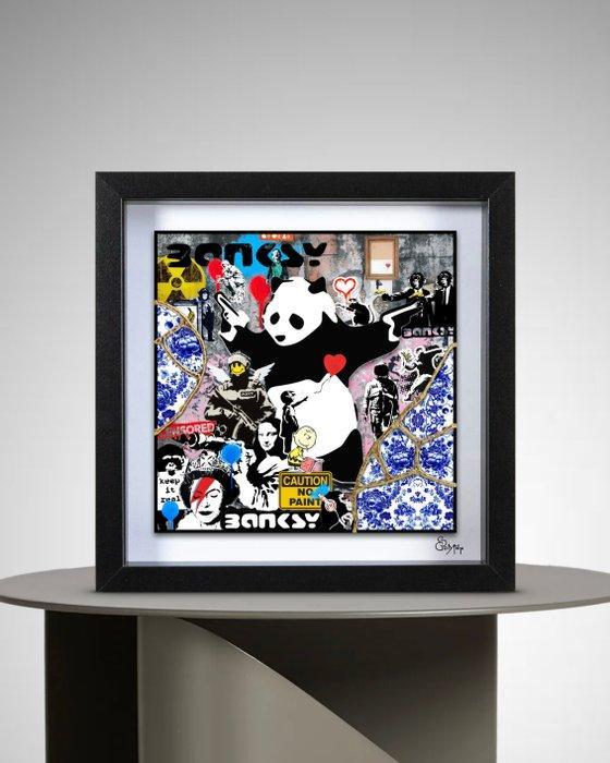 Stéphanie Godann - Banksy Porcelain Fusion, Antiquités & Art, Art | Objets design
