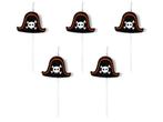 Piraten Kaarsen 2cm 5st, Verzenden, Nieuw