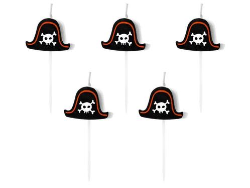 Piraten Kaarsen 2cm 5st, Hobby en Vrije tijd, Feestartikelen, Nieuw, Verzenden