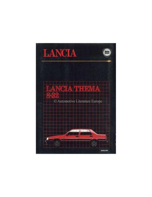 1986 LANCIA THEMA 8.32 PERSMAP ENGELS, Boeken, Auto's | Folders en Tijdschriften
