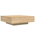 Bewerkt Hout Salontafel | OP=OP | 46% Afgeprijsd, Huis en Inrichting, Verzenden, Vierkant, Nieuw, Modern