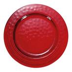 Bord | Melamine | Rood | Per Stuk | Ø280x25(h)mm EMGA, Verzenden, Nieuw in verpakking