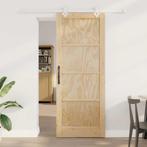 vidaXL Schuifdeur Wit 83 x 211 cm, Doe-het-zelf en Bouw, Deuren en Vliegenramen, Verzenden, Nieuw