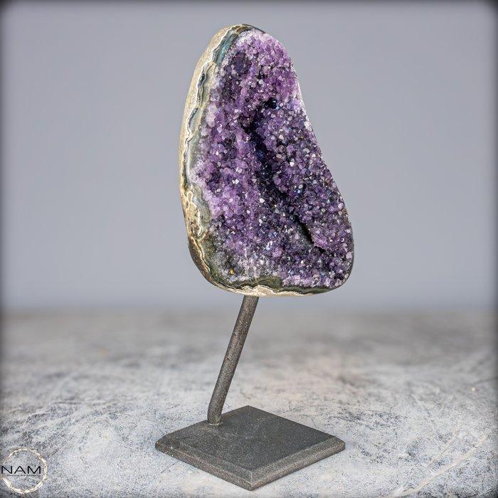 Natural Deep Purple Amethyst Doof op het podium, Uruguay-, Antiek en Kunst, Curiosa en Brocante