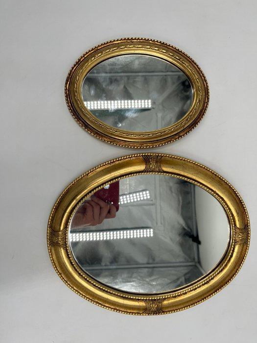 Spiegel (2) - Composiet - Koppel gouden spiegels, Antiquités & Art, Antiquités | Autres Antiquités