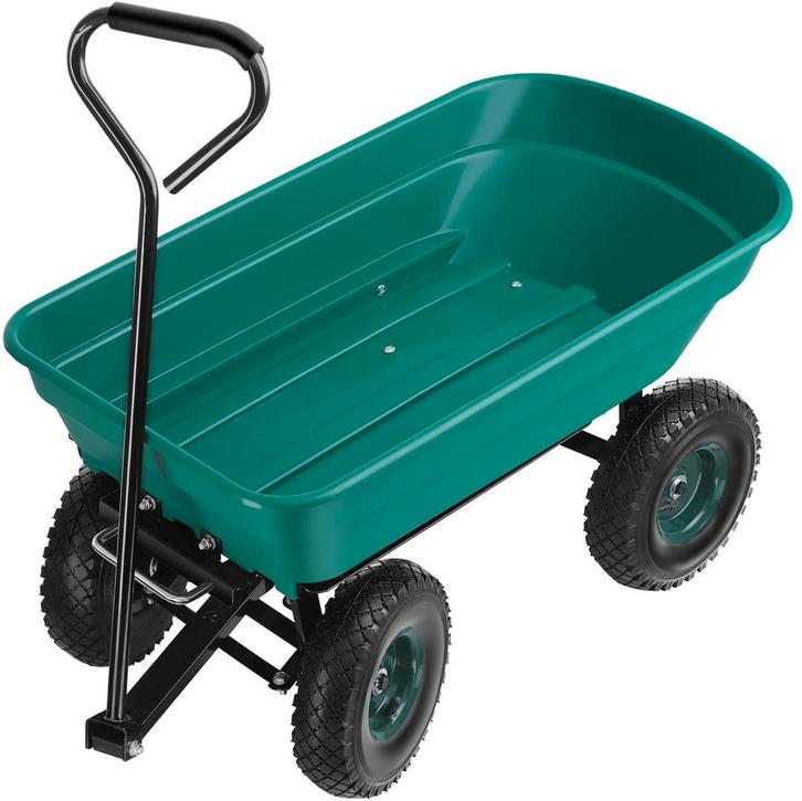 tectake Transportkar Cubbi met luchtbanden draagkracht 120kg, Tuin en Terras, Overige Tuin en Terras, Verzenden