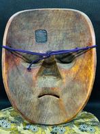 Noh masker - Hout, Abiko Mitsuhiro - Uba met