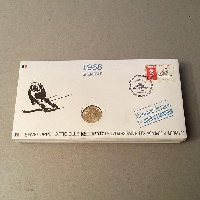 Frankrijk 1968/1970 - Lotje numisbrieven - Yvert, Timbres & Monnaies, Timbres | Europe | France